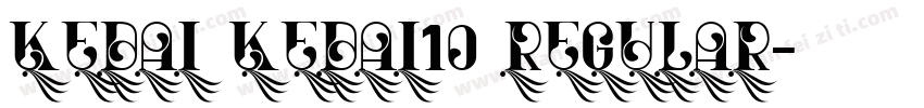 kedai kedai10 regular字体转换